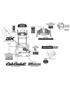 Label Map 31ah75sx710 Diagram and Parts List for 3X26-INCHTRAC31AH75SX (31AH75SX710)(2015) Cub Cadet Snow Blower